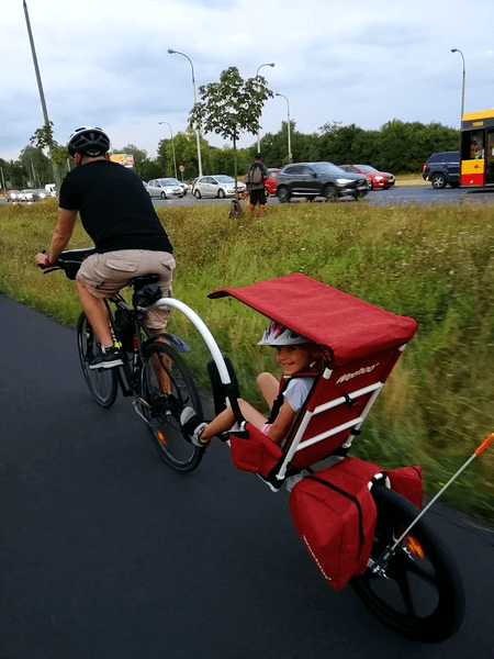 Weehoo Thrill remorcă pentru biciclete cu copertină [13]