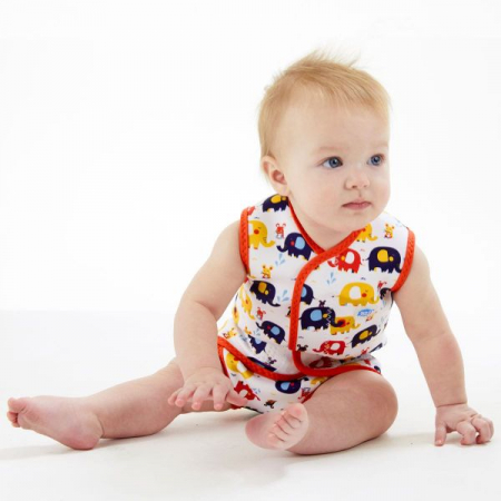 Costum neopren cu velcro bebeluşi - Baby Wrap™ Micii Elefanți [3]