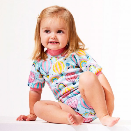 Costum neopren/scutec bebeluşi - Happy Nappy™ Sus Departe Roz [2]
