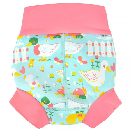 Slip înot/scutec de apă bebeluşi - Happy Nappy™ 5 Rațuşte [1]