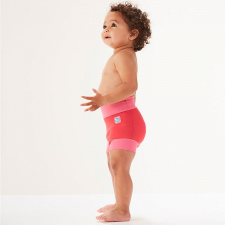 Slip înot/scutec de apă bebeluşi - Happy Nappy™ Roz Geraniu [3]