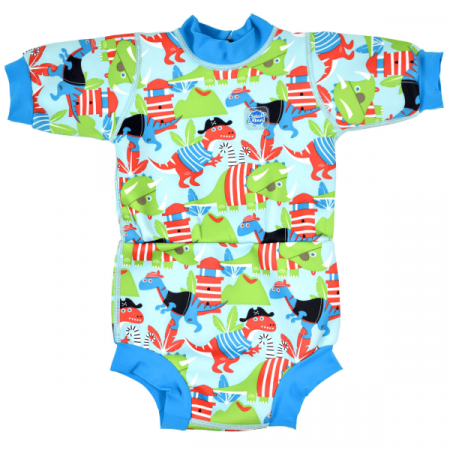 Neoprene/scutec Happy Nappy - Costum neopren/scutec bebeluşi - Happy Nappy™ Pirații Dino