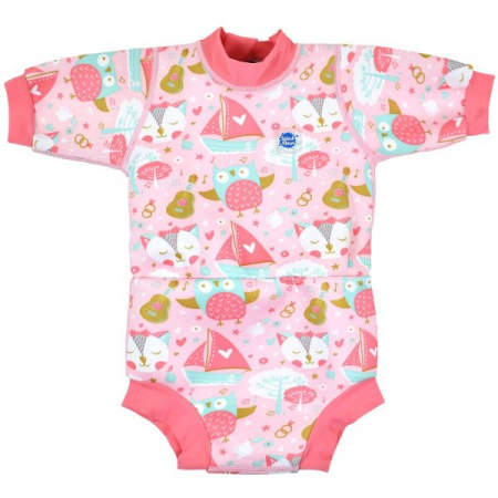 Neoprene/scutec Happy Nappy - Costum neopren/scutec bebeluşi - Happy Nappy™ Bufnițe şi Pisicuțe