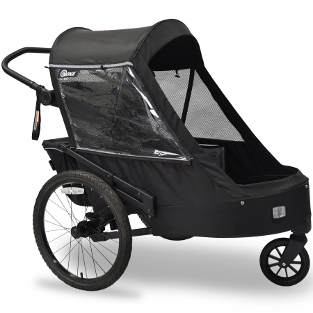 Remorcă pentru bicicletă 3 în 1 Wike Premium Double cu suspensie [2]