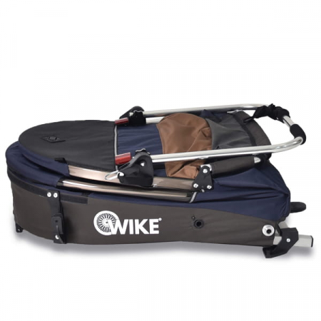 Remorca pentru biciclete 3in1 Wike Premium Double, bleumarin și maro [7]
