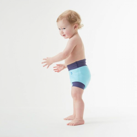 Slip înot/scutec de apă bebeluşi - Happy Nappy™ Albastru Cobalt [3]