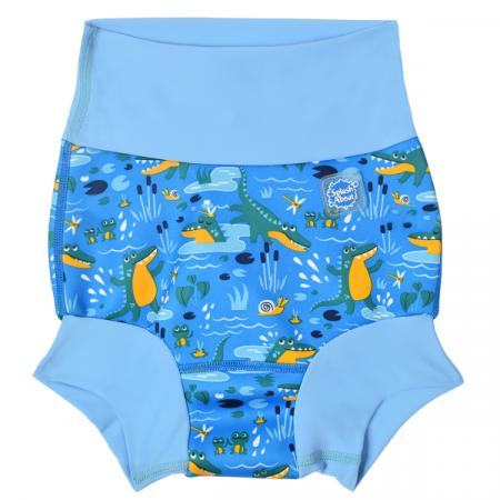 Slipi înot/scutec Happy Nappy - Slip înot/scutec de apă bebeluşi - Happy Nappy™ Lacul Crocodililor