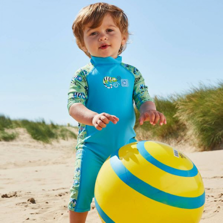 Costum protecție UV copii - Toddler UV Sunsuit Gegoşii Verzi [3]