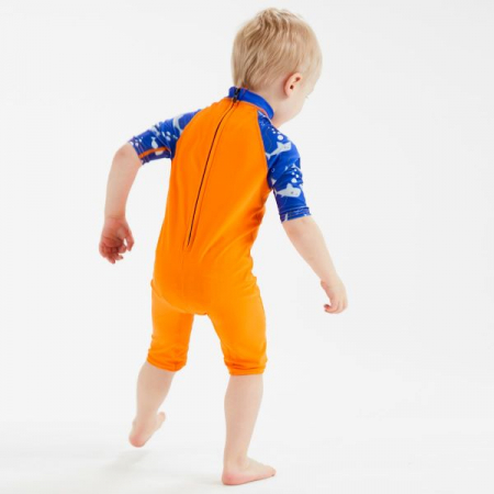 Costum protecție UV copii - Toddler UV Sunsuit Rechinii Simpatici [3]