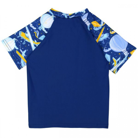 Tricou protecție UV copii - UV Rash Top Sus Departe Bleu [1]