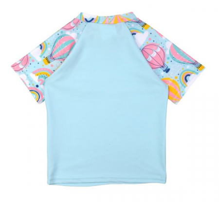 Tricou protecție UV copii - UV Rash Top Sus Departe Roz [1]