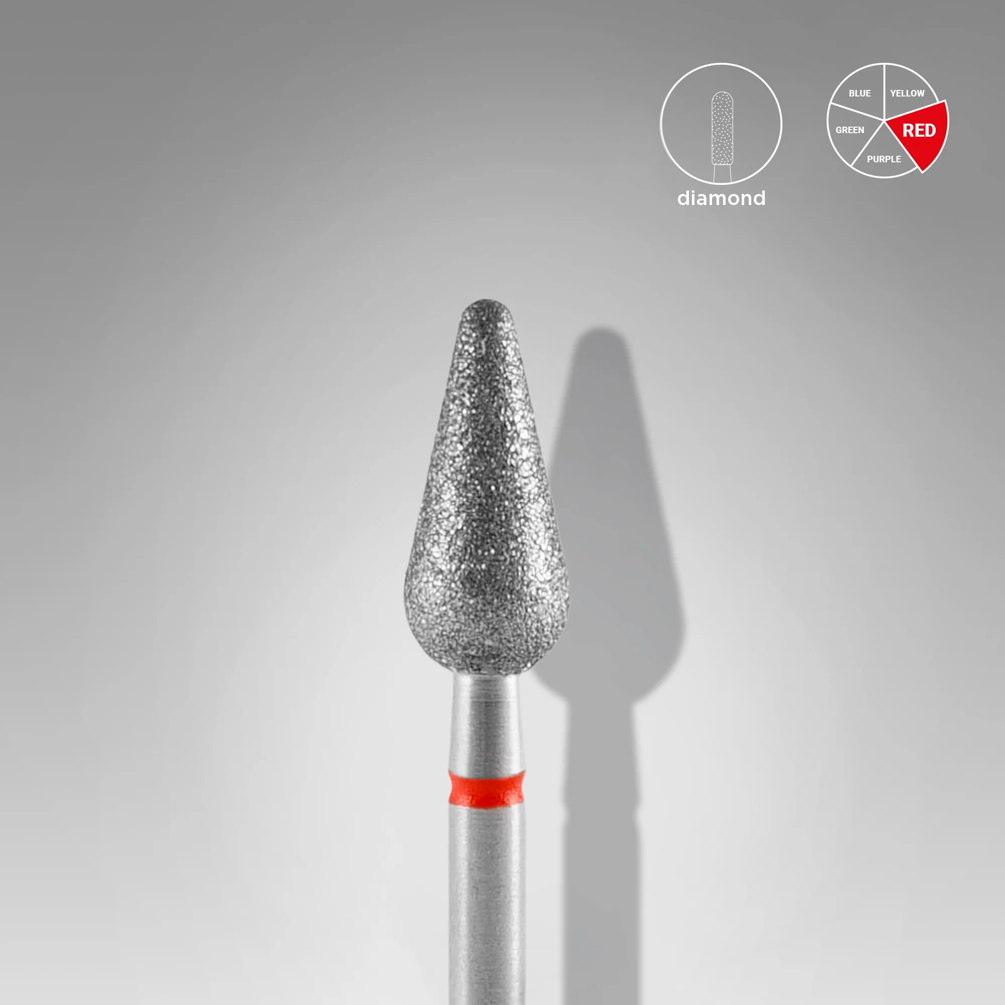 Accesorii - Cap de Freaza Diamant *para rotunjita* Rosu 5Mm/12Mm