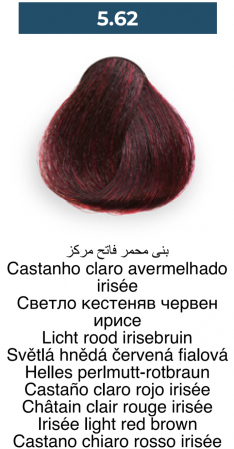 Vopsea profesională permanentă - 5.62 Maro deschis rosu irisee