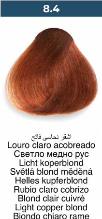 Vopsea profesională permanentă - 8.4 Blond aramiu deschis