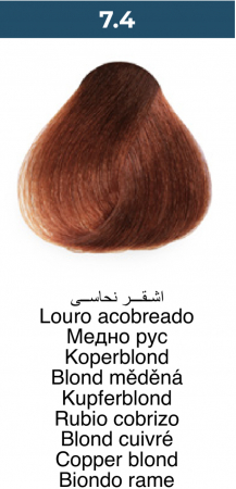 Vopsea profesională permanentă - 7.4 Blond aramiu