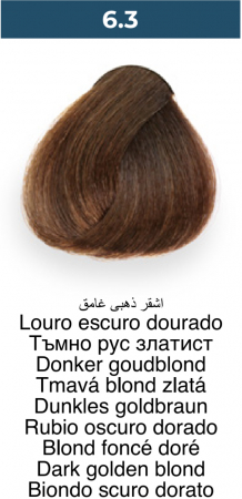 Vopsea profesională permanentă - 6.3 Blond auriu inchis