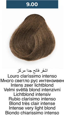 Vopsea profesională permanentă - 9.00 Blond foarte deschis intens