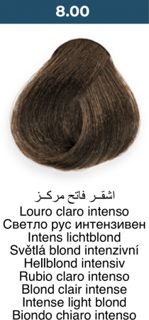 Vopsea profesională permanentă - 8.00 Blond deschis intens