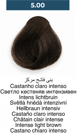 Vopsea profesională permanentă - 5.00 Maro deschis intens