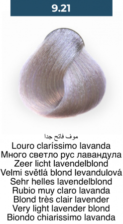 Vopsea profesională permanentă - 9.21 Blond foarte deschis Lavandă