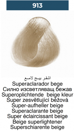 Vopsea profesională permanentă - 913 Super blond Bej