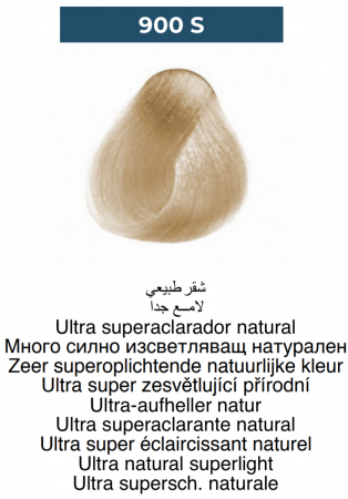 Vopsea profesională permanentă - 900S Ultra super blond Natural