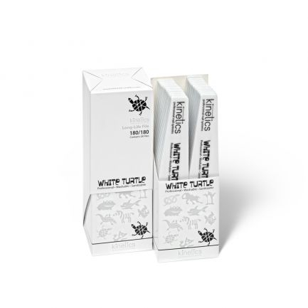 Kinetics Nail Systems - PILĂ PROFESIONALĂ WHITE TURTLE  180/180