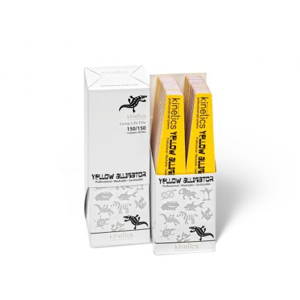 Kinetics Nail Systems - PILĂ PROFESIONALĂ YELLOW ALLIGATOR 150/150