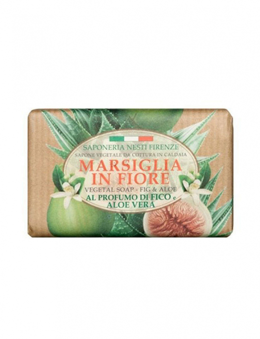 Sapun solid vegetal cu aloe vera si smochine Nesti Dante Marsiglia in Fiore, 125 g [1]