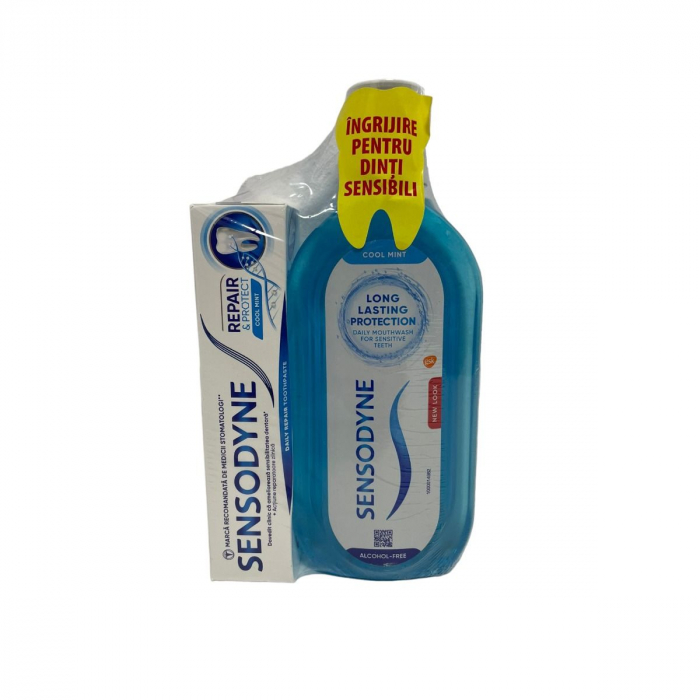 SENSODYNE PASTA DE DINTI COOL MINT 75ML+APA DE GURA COOL MINT 500ML [1]