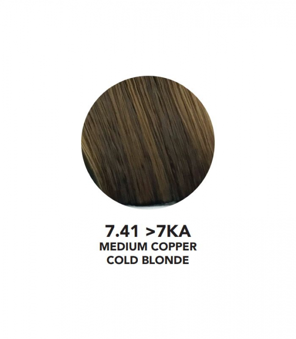 VOPSEA SEMIPERMANENTA (7.41-7KA Medium Copper Cold Blonde ) 100 ml FARA AMONIAC YOU UP2 [2]