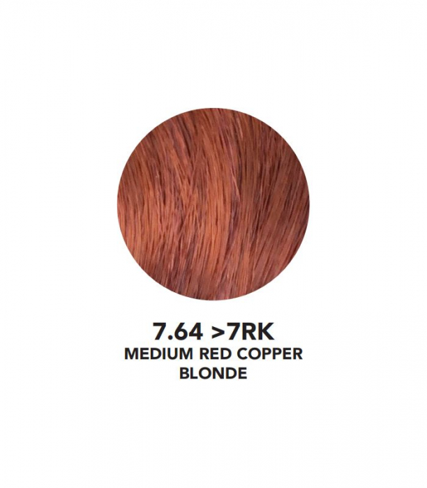 VOPSEA SEMIPERMANENTA (7.64- 7RK Medium Red Copper Blonde ) 100 ml  FARA AMONIAC YOU UP2 [2]