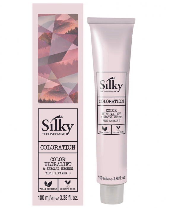 Vopsea de par profesionala Silky Color Ultralift, Ice, 100 ml [1]
