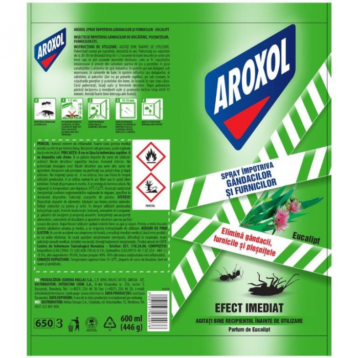 Spray Aroxol  impotriva gandacilor si furnicilor  400 ml [2]