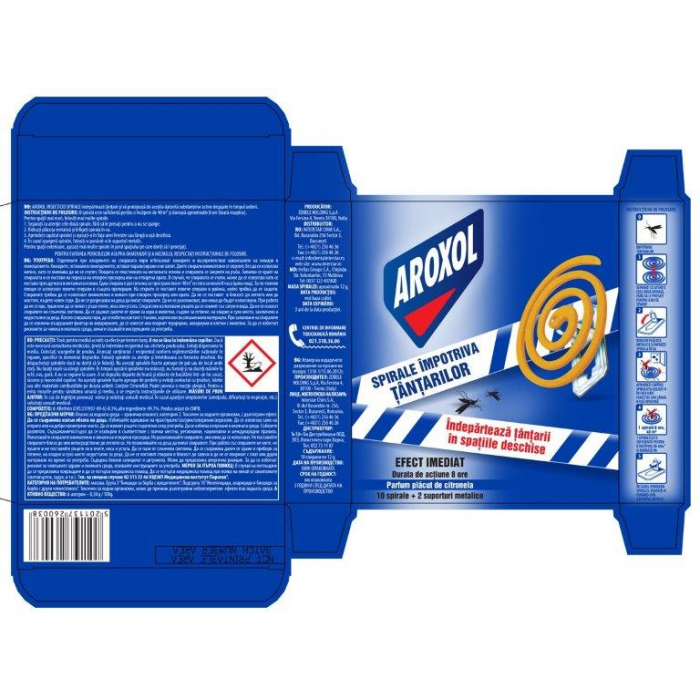 Spirale  Aroxol impotriva tantarilor 10 bucati/set [2]