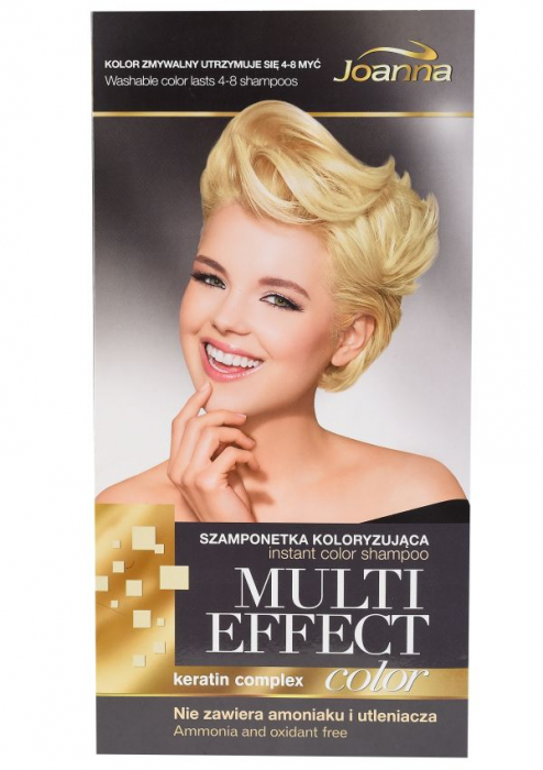Șampon nuanțator fără amoniac Joanna Multi Effect 01, Blond Cendre, 35 ml [2]