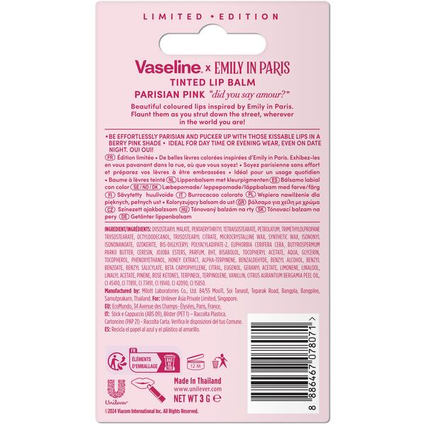 Balsam de buze hidratant Emily in Paris Parisian Pink , 3g [3]