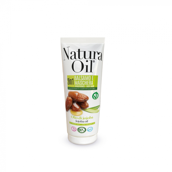 Balsam/masca 2 in 1 cu ulei de jojoba pentru netezirea parului, 200 ml [1]