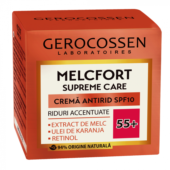 Crema antirid  Spf 10  Gerocossen Melcfort Supreme Care, Riduri Accentuate 55 +, 50 ml [1]