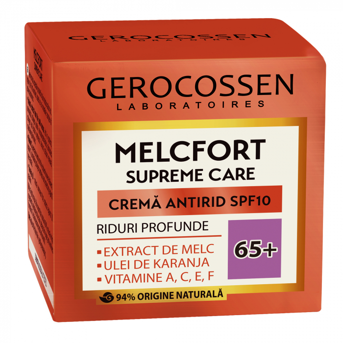 Crema antirid  Spf 10  Gerocossen Melcfort Supreme Care, Riduri Profunde 65 +, 50 ml [1]