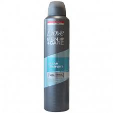 Deodorant spray Dove Men+Care Clean Comfort, 250 ml [1]