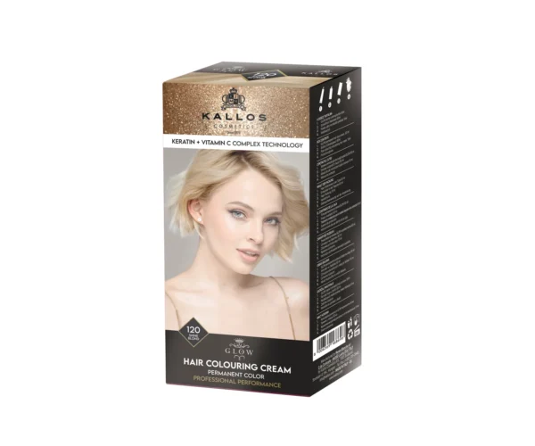 Kallos Glow Vopsea de păr 120, blond luminos, 60 ml [1]