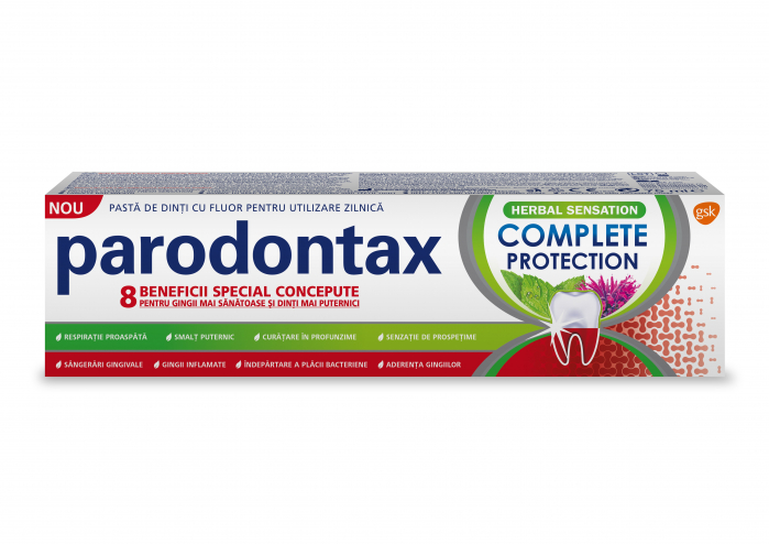 Pasta de dinti cu 8 beneficii Parodontax Complete Protection Herbal Sensation, 75 ml [1]