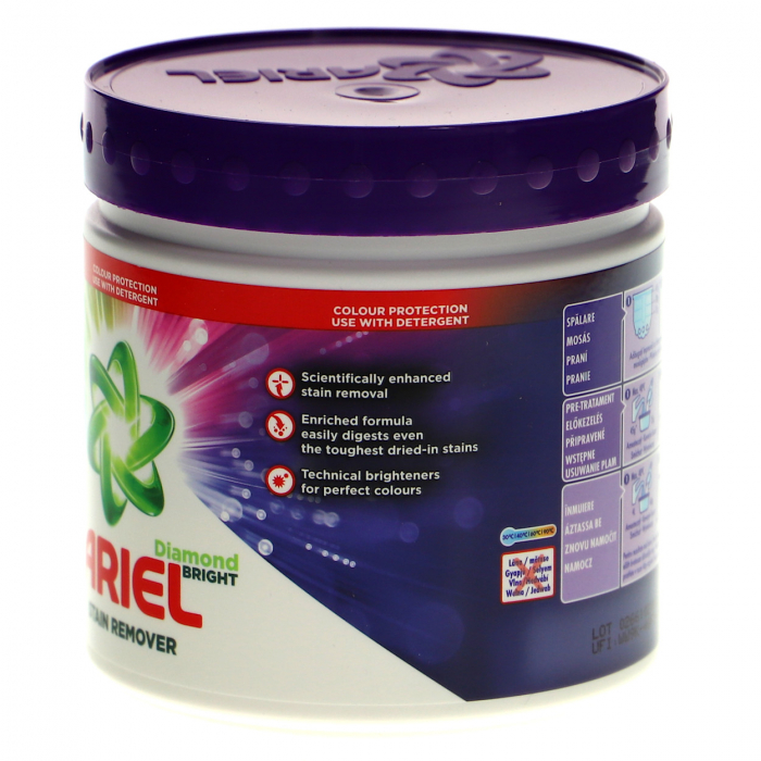 Pudra pentru indepartat pete Ariel Diamond 500g, rufe colorate [2]