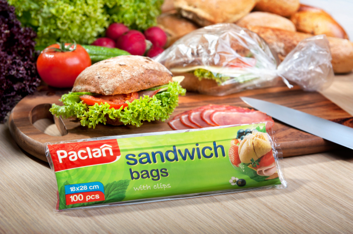 Pungi pentru sandwich Paclan, 18x28 cm, 100 buc [2]