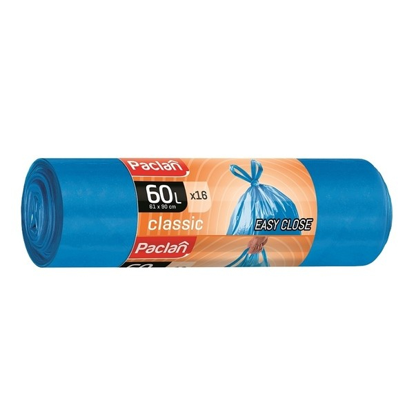 Saci menajeri cu manere Paclan Classic Easy Close, 60 L, 61 x 90 cm, 16 buc [1]