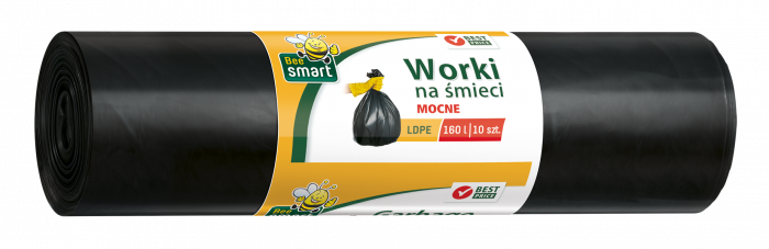 Saci menajeri negri Bee Smart, 160 L, 85 x 115 cm, 10 buc [1]