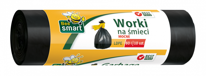 Saci menajeri negri Bee Smart, 60 L, 59 x 69 cm, 10 buc [1]