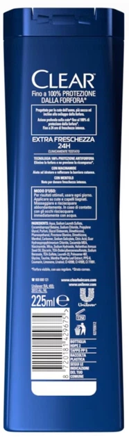 Sampon Clear Men pentru barbati anti-matreata Fresh cu menta 225 ml [2]