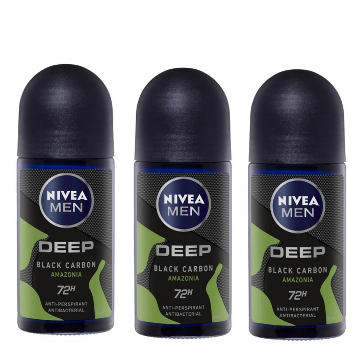 Set 3 x deodorant roll-on NIVEA MEN Deep Amazonia, 50 ml [1]